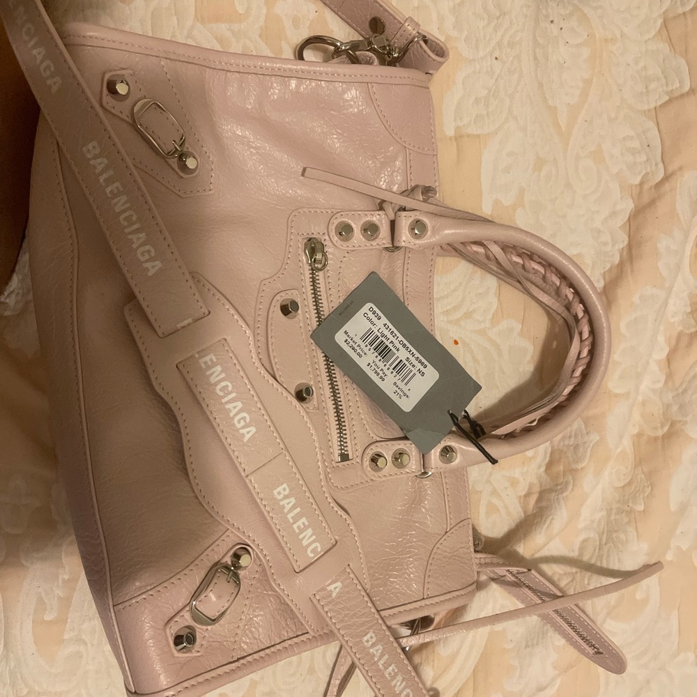 Light oink never worn brand new with tags BALENCIAGA BAG